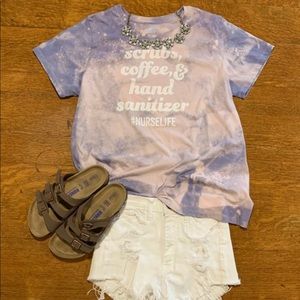 Scrubs, coffee, & hand sanitizer -nurse life shirt
